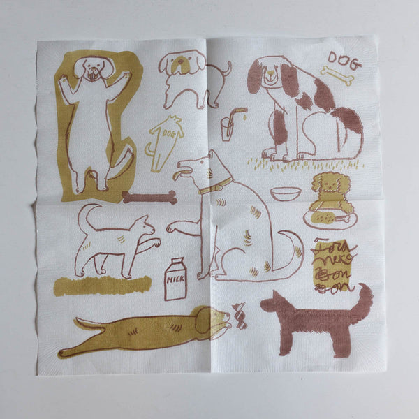 Classiky x Toranekobonbon Paper Napkin - Dog – Sumthings of Mine