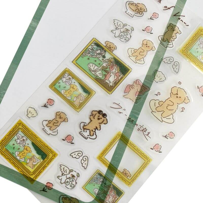 Furukawashiko Sticker Sheet - Museum Animals // The Birth of Venus