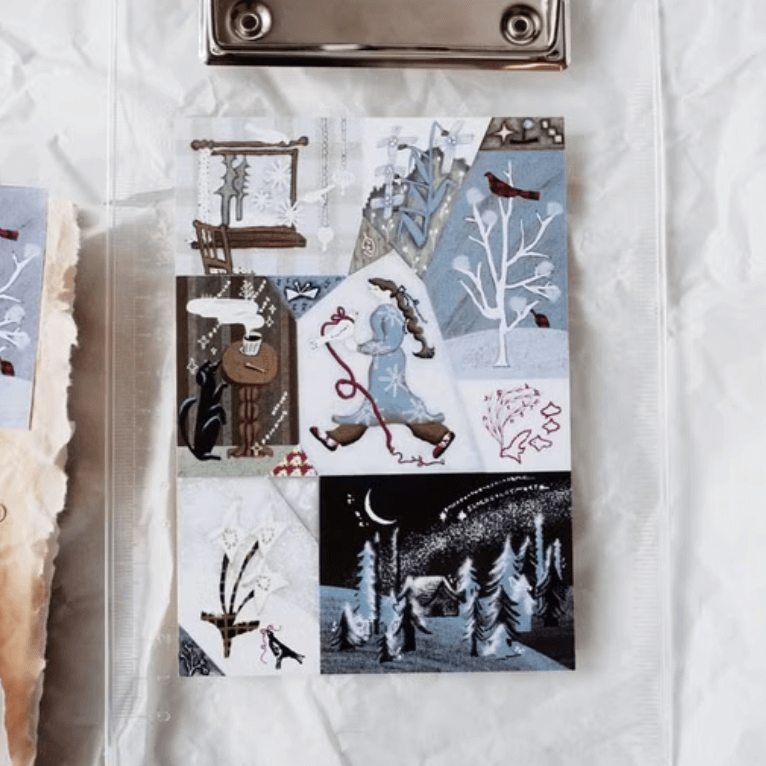 misshoegg Sticker Sheet - Snowy Days
