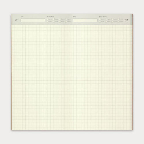TRAVELER'S notebook Refill // 005 Free Diary (Regular)