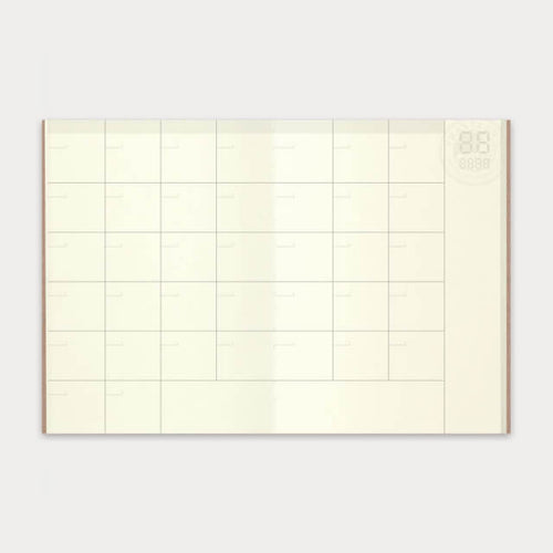 TRAVELER'S notebook Refill // 006 Free Monthly Diary (Passport Size)