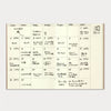 TRAVELER'S notebook Refill // 006 Free Monthly Diary (Passport Size)