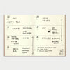 TRAVELER'S notebook Refill // 007 Free Weekly Diary (Passport Size)