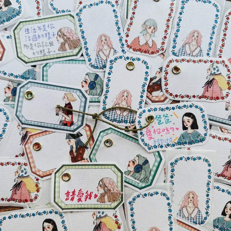 LDV Label Sticker Set : Flower Frame (4pcs) – Sumthings of Mine