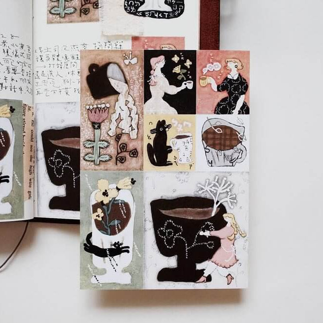 misshoegg Sticker Sheet - Drink a cup of coffee