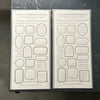 Oeda Letterpress Letterpress Sticker Sheet【FRAME / Bronze・Greige】