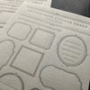 Oeda Letterpress Letterpress Sticker Sheet【FRAME / Bronze・Greige】