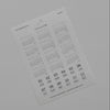 Minimalist Date Washi Sticker: 2026 Monthly Archival