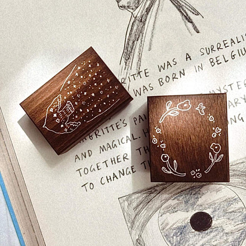Pion Rubber Stamp: Egg Flower