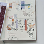 Minimal Long Calendar Sticker 2025