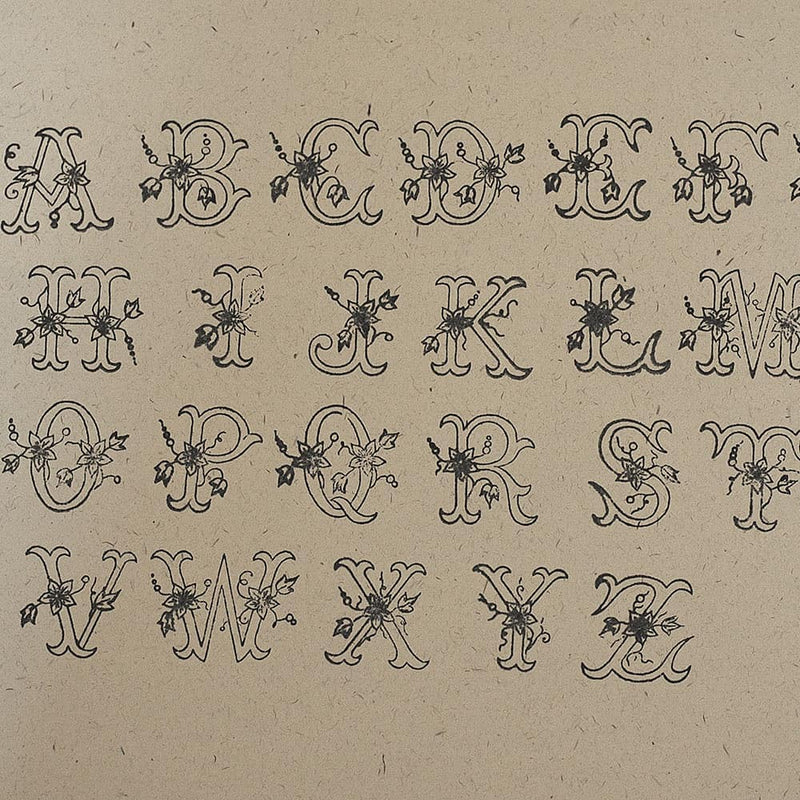 Classiky Alphabet Stamps (M Size)