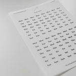 Minimalist Date Washi Sticker: 2025 Monthly Archival