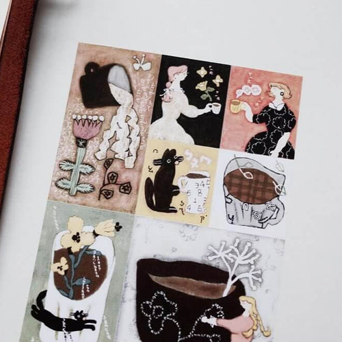 misshoegg Sticker Sheet - Drink a cup of coffee
