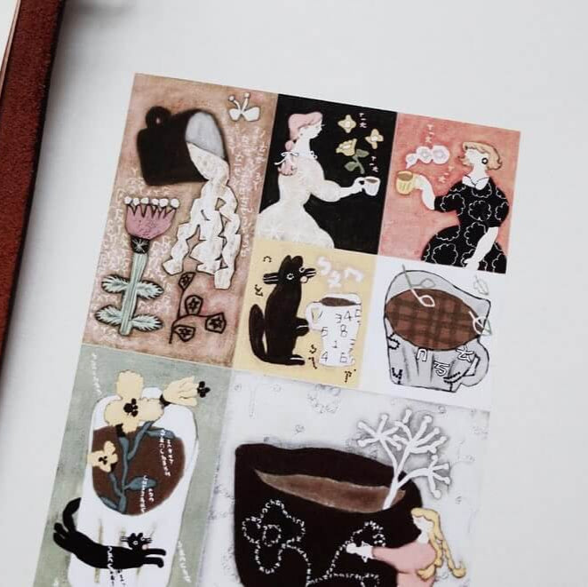 misshoegg Sticker Sheet - Drink a cup of coffee