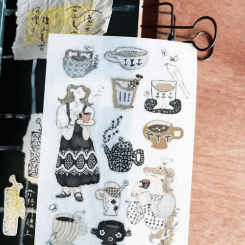 misshoegg Print-On Sticker - So much coffee