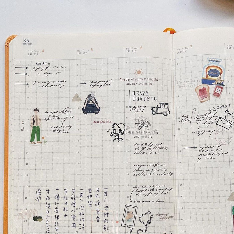 Rhodia Webplanner 2025 - Vertical Grid