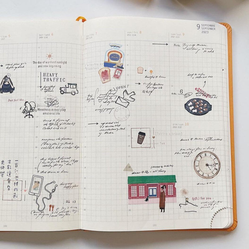Rhodia Webplanner 2025 - Vertical Grid