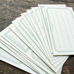 Oeda Letterpress Letterpress Sticker Set【Sage Green ＆ Pale Blue】