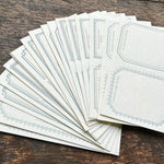 Oeda Letterpress Letterpress Sticker Set【Sage Green ＆ Pale Blue】