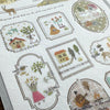 Oeda Letterpress Letterpress Sticker Sheet【FRAME / Bronze・Greige】