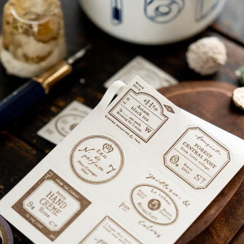 OURS Letterpress Label Book - Grocery Label