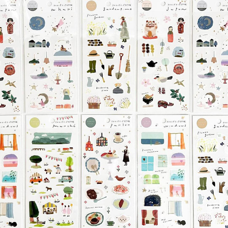 Miki Tamura [My Favorite] Washi Sticker - Marché (Market)