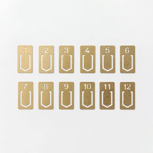 Brass Clip Number