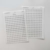 Minimalist Date Washi Sticker: 2025 Monthly Archival