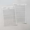 Minimalist Date/Number Washi Sticker