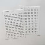 Minimalist Date Washi Sticker: 2025 Monthly Archival