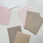 Classiky Letterpress Label Cards - Dot/Grid