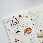 Minimalist Date Washi Sticker: 2025 Monthly Archival