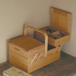 Classiky Chestnut Wooden Sewing Box