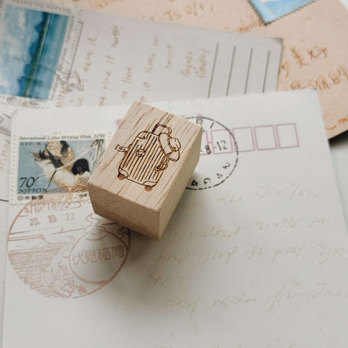 som x maru paper Rubber Stamp: The luggage bag
