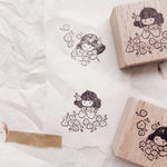 msbulat Rubber Stamp - Counting life's bouquets