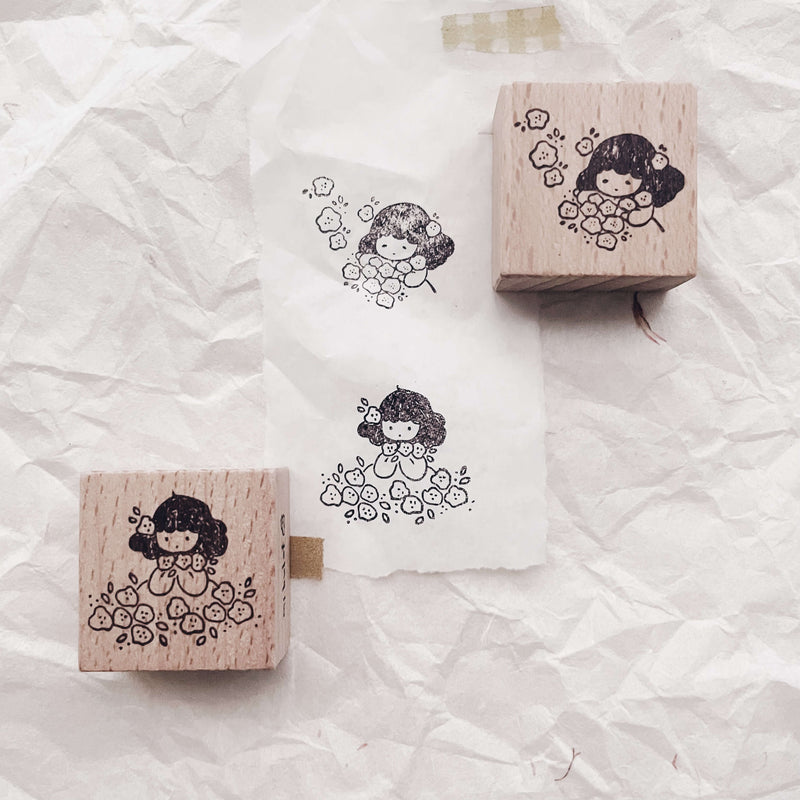 msbulat Rubber Stamp - Counting life's bouquets