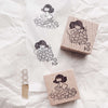 msbulat Rubber Stamp - I'm walkin' on posies