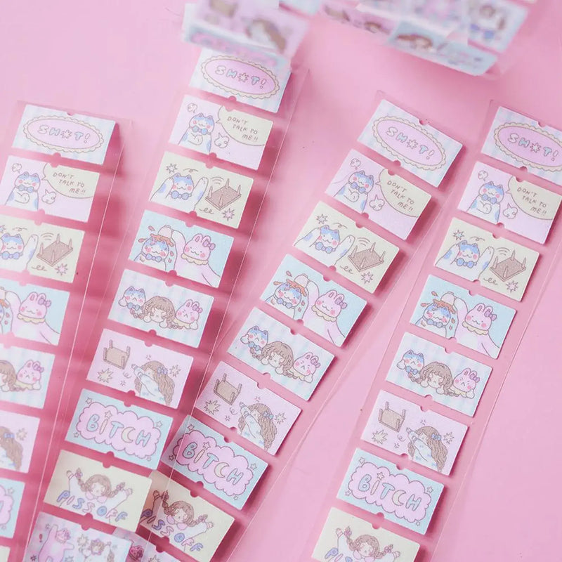 shō Little Happiness Sticker Label - Angry Besties