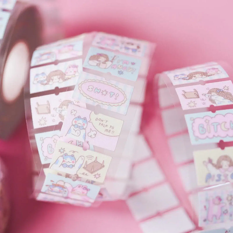 shō Little Happiness Sticker Label - Angry Besties