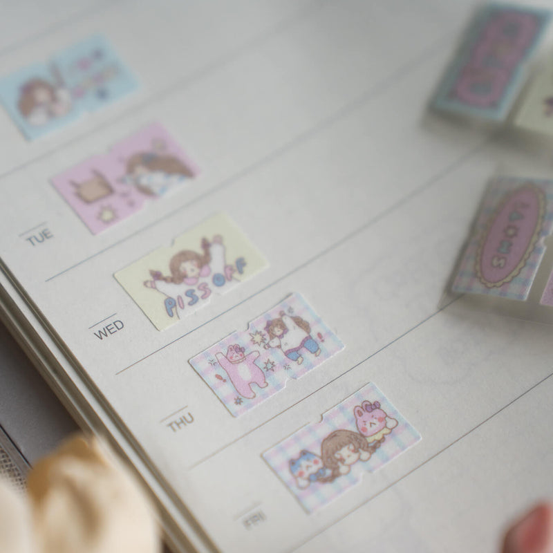 shō Little Happiness Sticker Label - Angry Besties