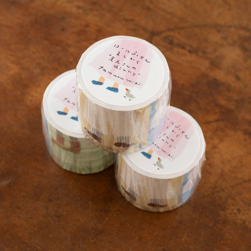 Miki Tamura Square Sticky-Memo Roll | Diary of the Footsteps Characters