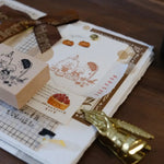 Bear & Girl Rubber Stamp: Blissful Days