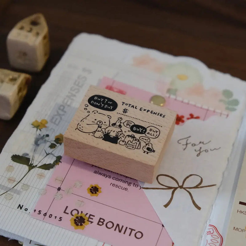 Bear & Girl Rubber Stamp: Buy or Bye