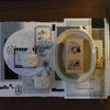 Bear & Girl Rubber Stamp: Where Next? / Here We Go!