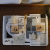 Bear & Girl Rubber Stamp: Where Next? / Here We Go!