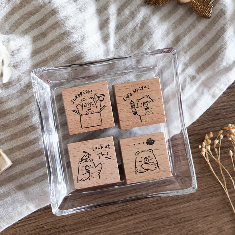 Beary Ordinary Days Rubber Stamp