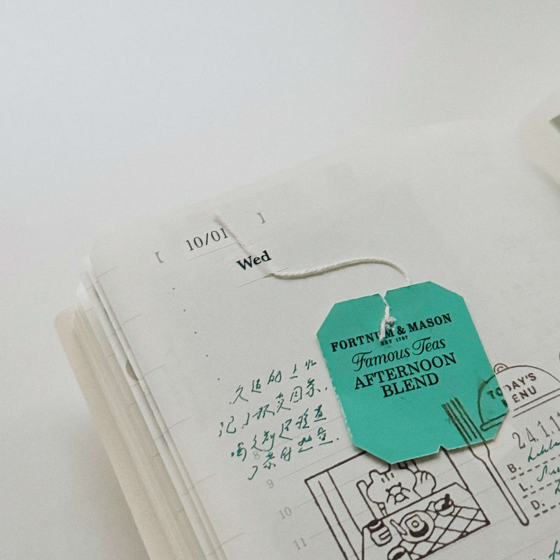 Minimalist Date Washi Sticker: 2025 Monthly Archival