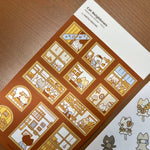 Hatsu Midori Sticker - Cat Neighbours