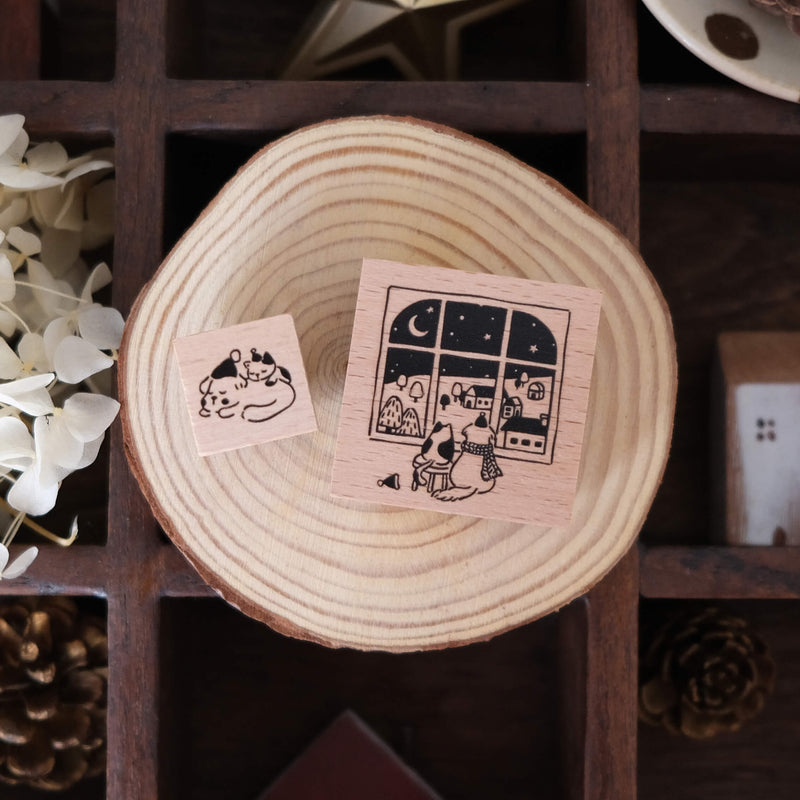 Cozy Home Rubber Stamp Set