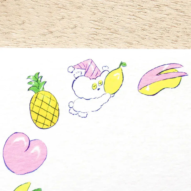 Heisuke Kitazawa Memo Pad - Everyone Carrying Fruit